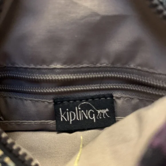 Kipling Ciro Crossbody Bag Navy Blue With Floral Pattern 8 X 9" - Picture 9 of 13